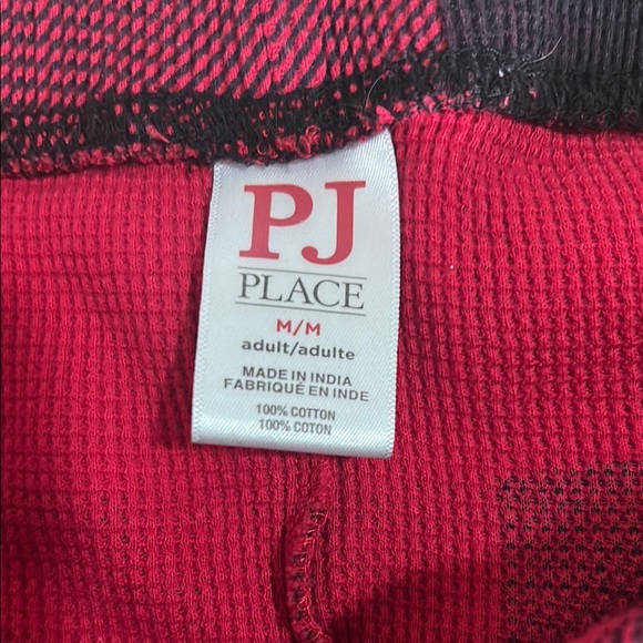 The Children's Place Adult Red and Black Buffalo Check Holiday Christmas Pajamas - Picture 10 of 10